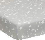 Lambs & Ivy Milky Way Space Galaxy 4-Piece Baby Nursery Crib Bedding Set - Blue/Gray - Image 4